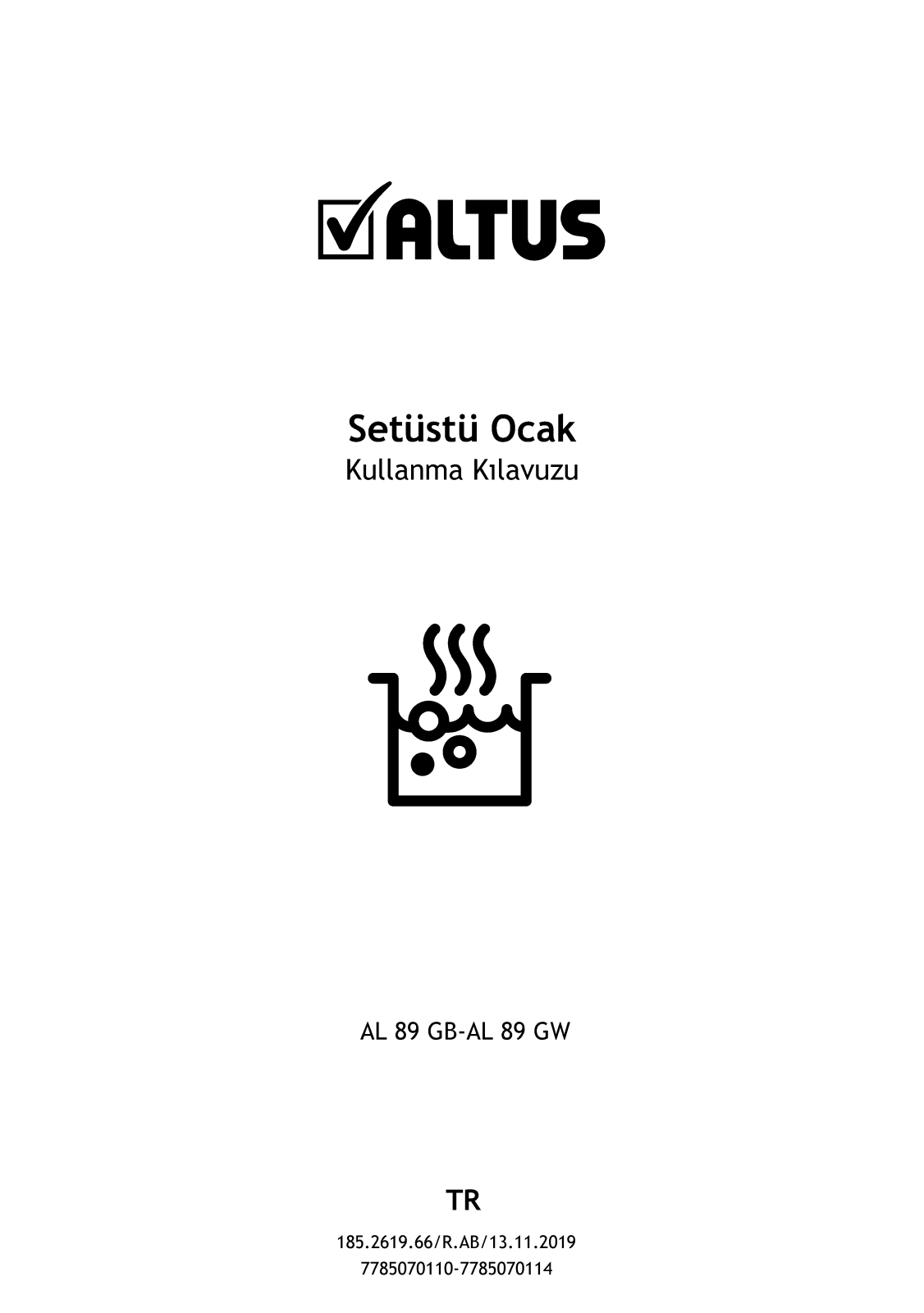 Altus AL89GB, AL89GW User manual