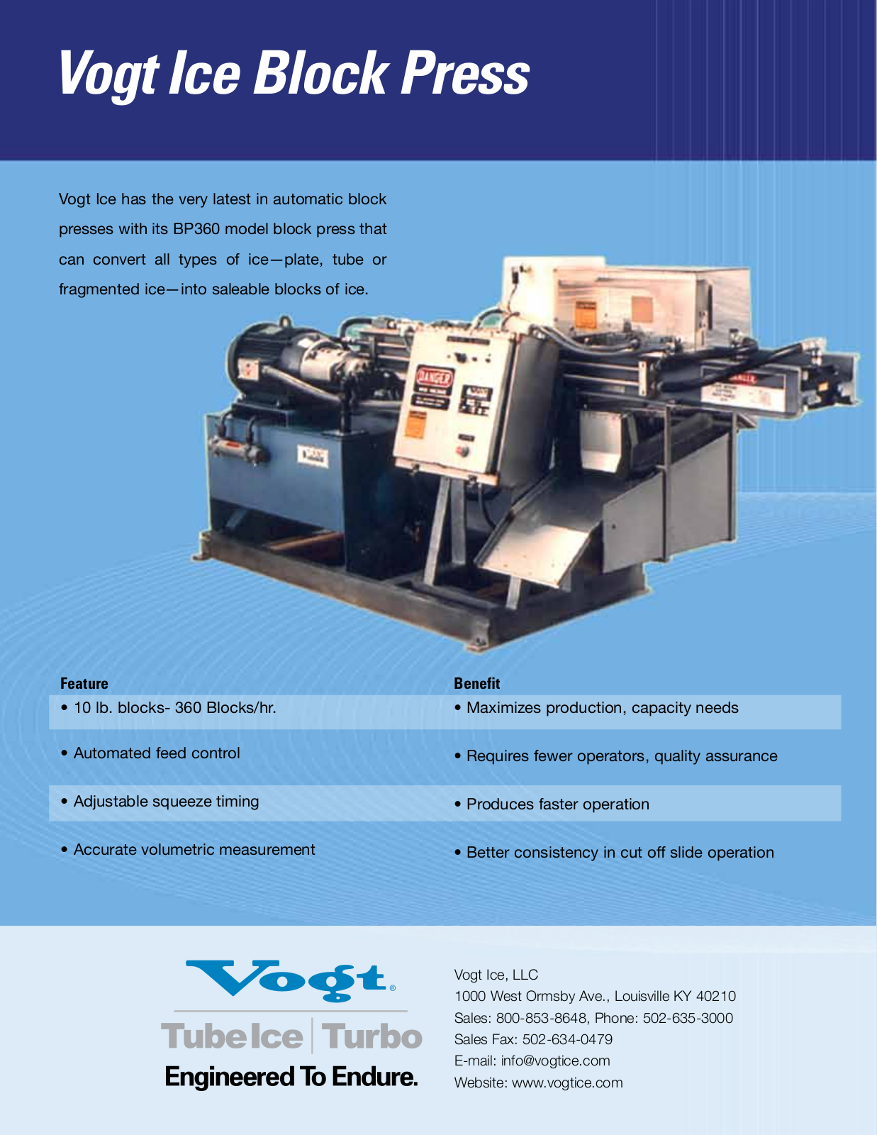 Vogt BP360 User Manual