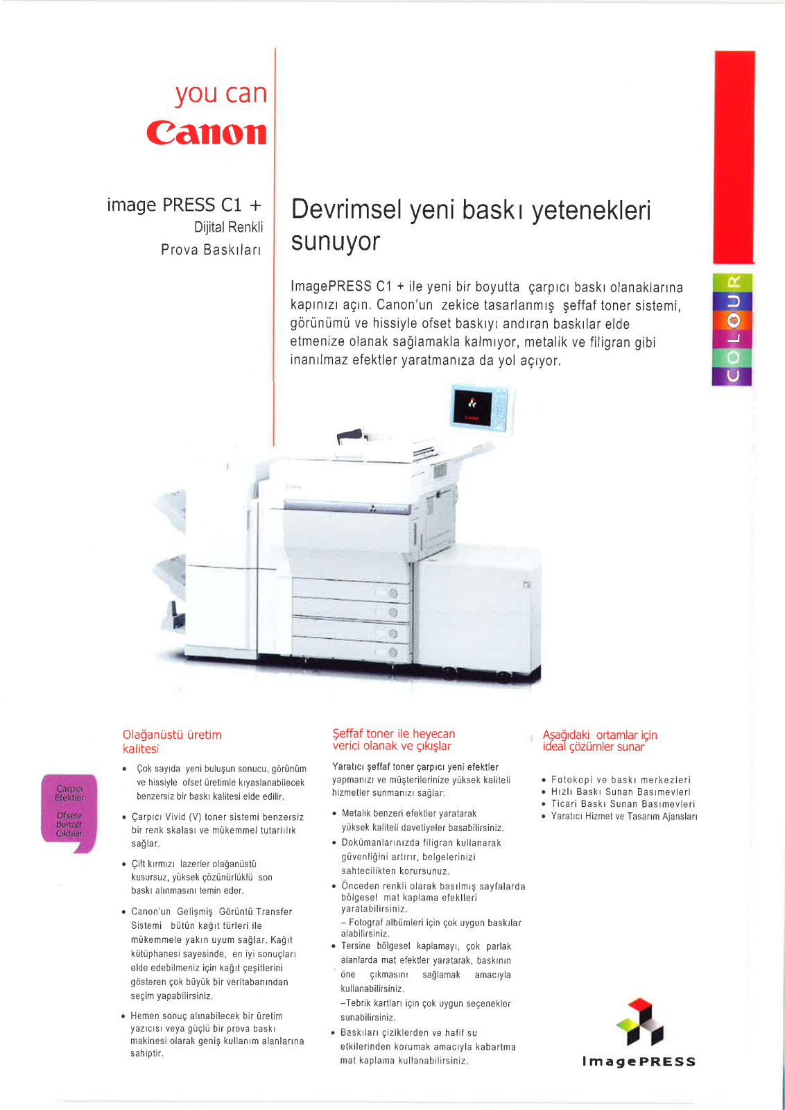 Canon IMAGEPRESS C1 + BROCHURE