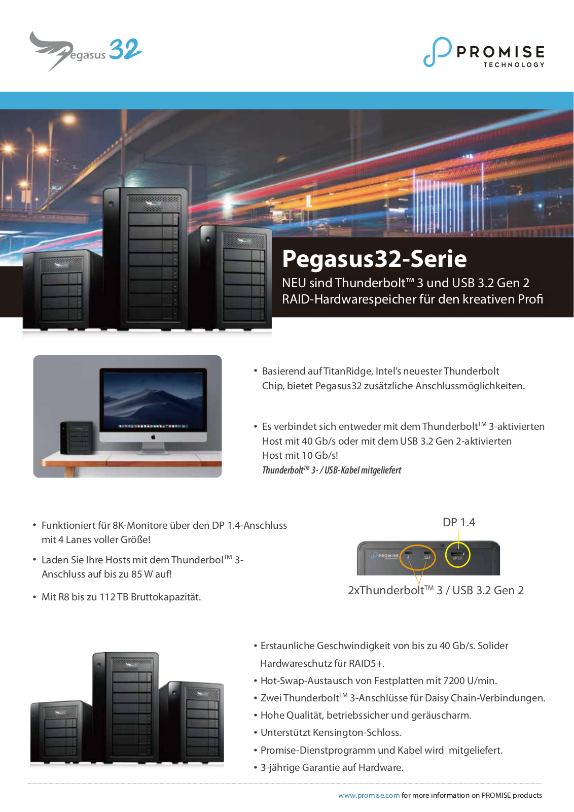 Promise Pegasus32 R6 84TB User Manual