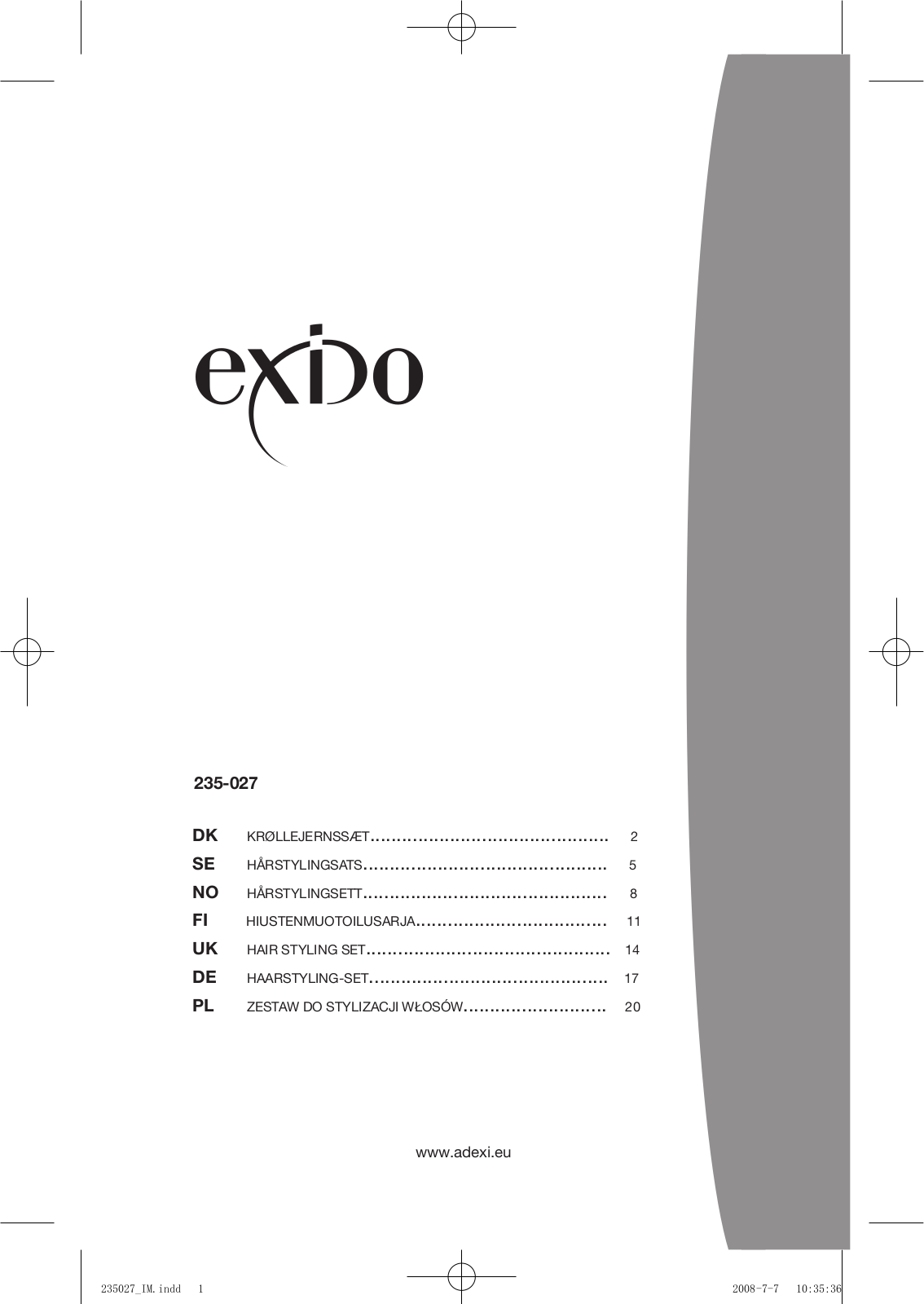 Exido 235-027 User Manual