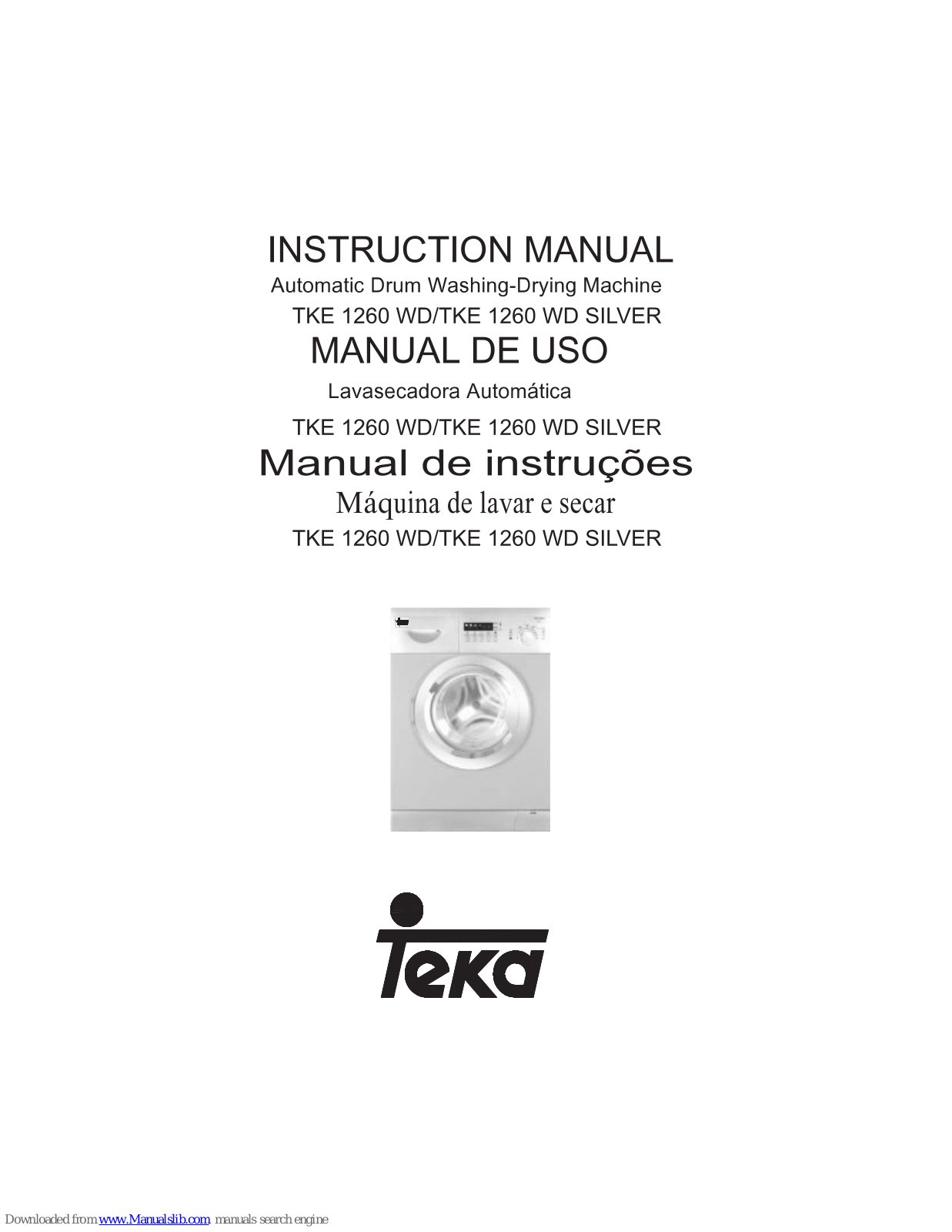 Teka TKE, TKE 1260 WD Silver User Manual