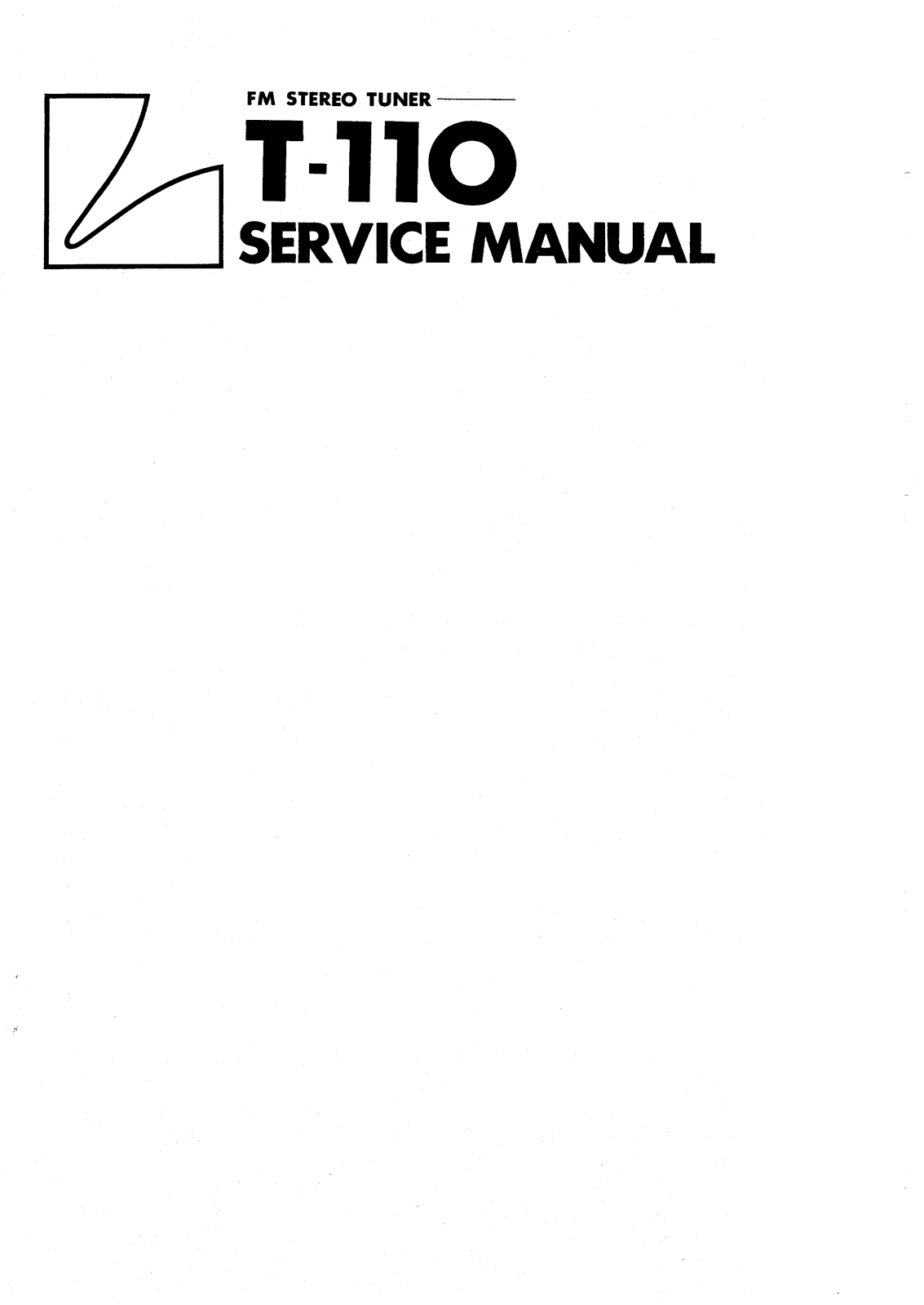 Luxman T-110 Service manual