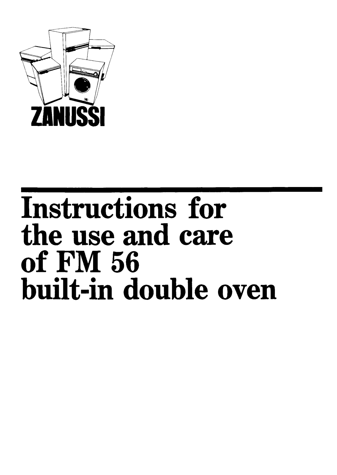 Zanussi FM56 User Manual