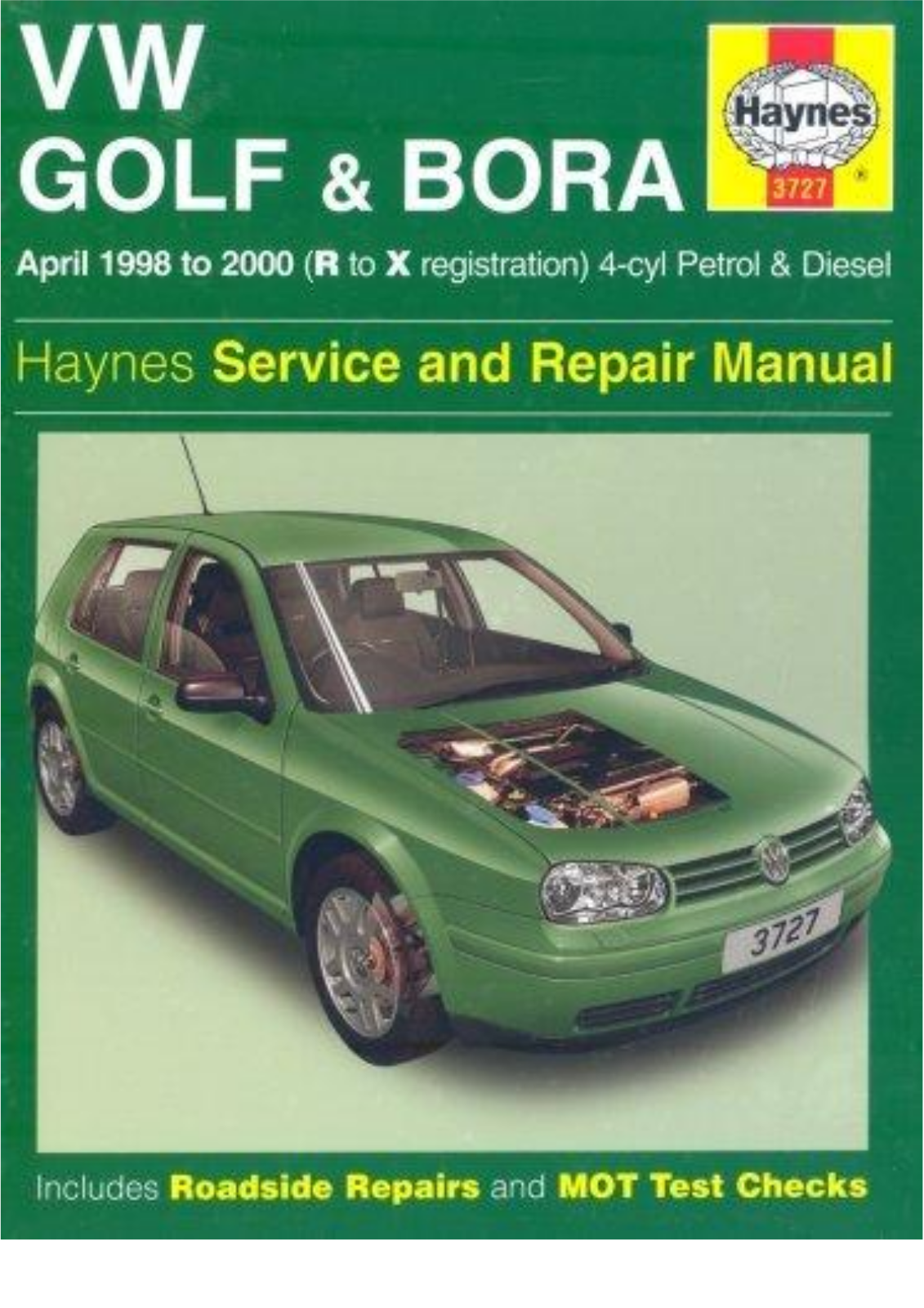 Volkswagen Golf 1998 2000, Bora 1998 2000 User Manual