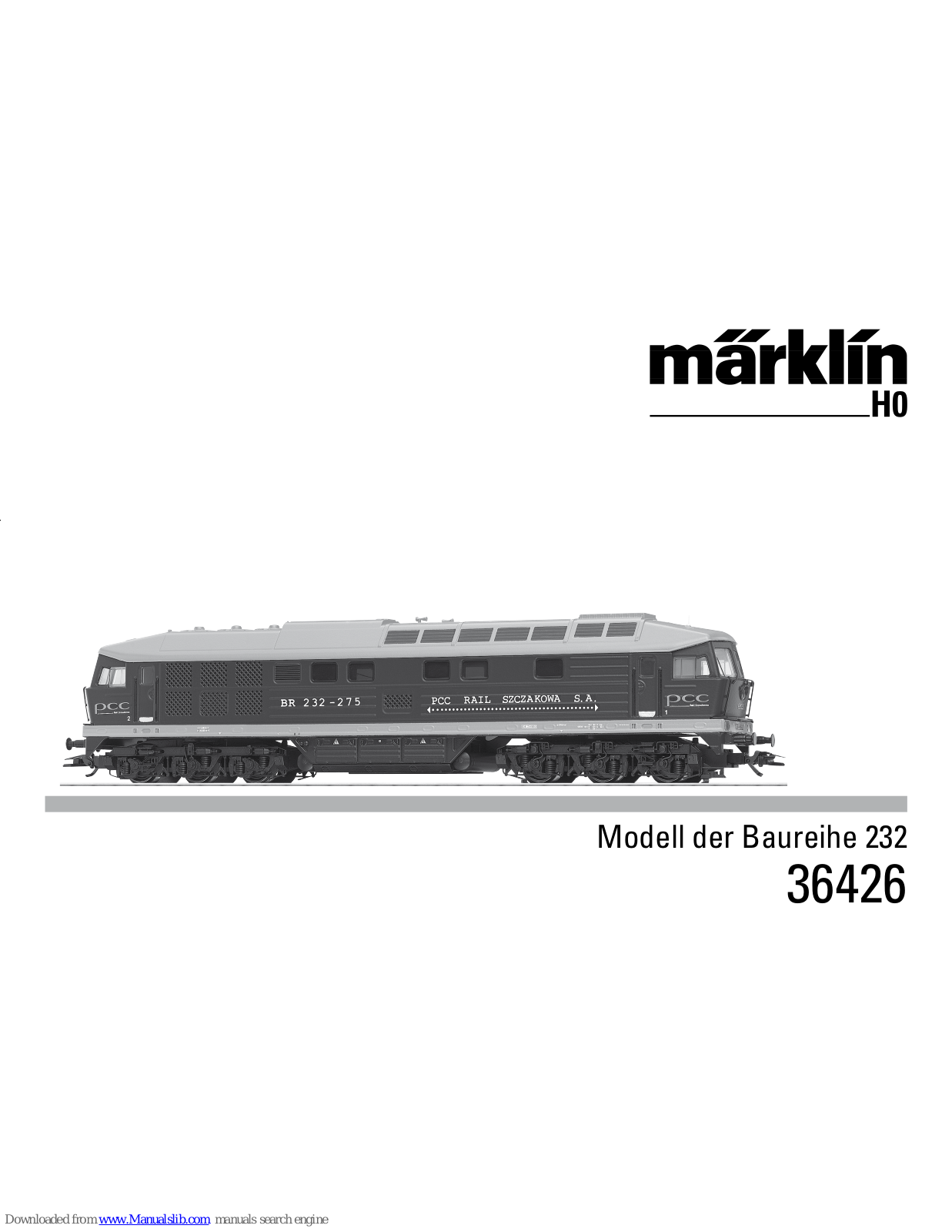 marklin 36426, 36425 User Manual