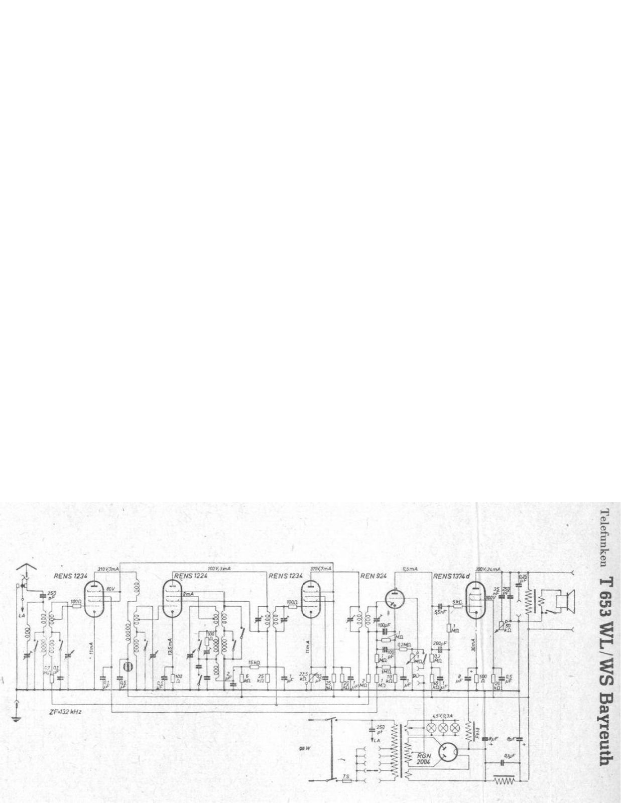 Telefunken 653 WL, 653 WS Service manual