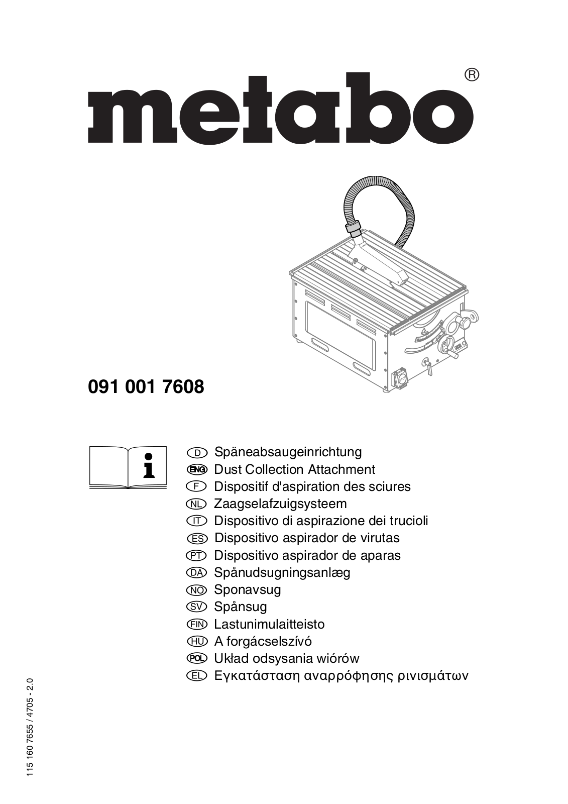 Metabo 091 001 7608 User guide - ManualMachine.com