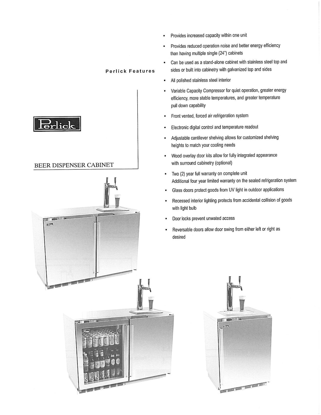 Perlick H1T-S User Manual