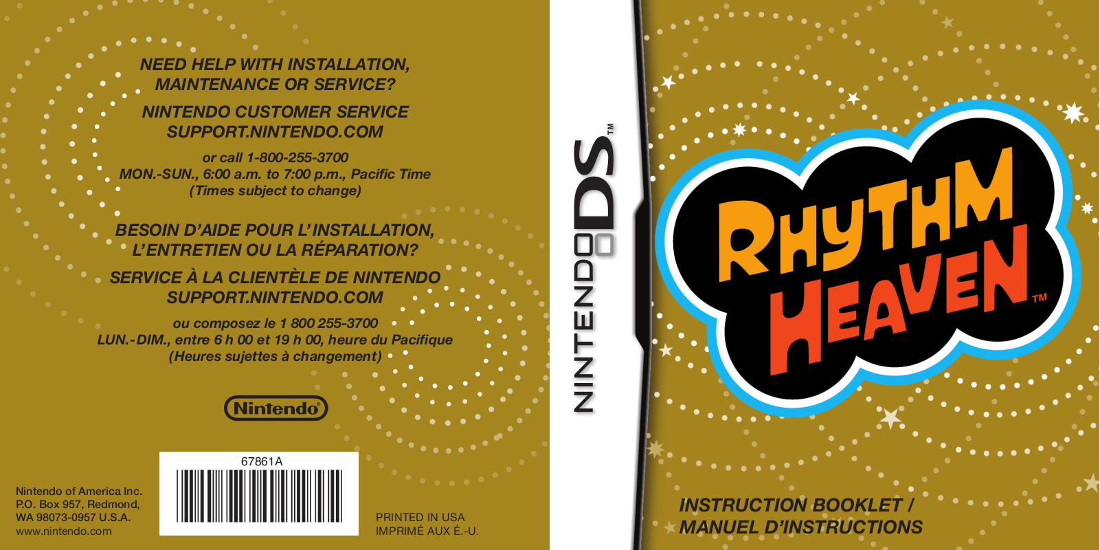 NINTENDO DS Rhythm Heaven User Manual