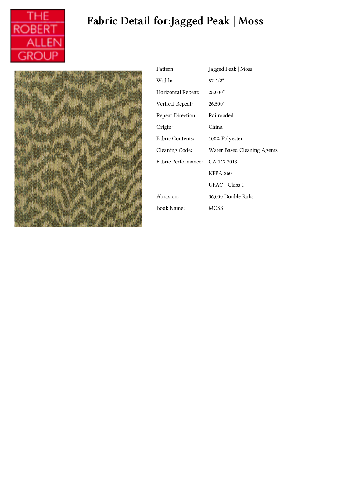 Robert Allen RALF1418 Specifications - ManualMachine.com