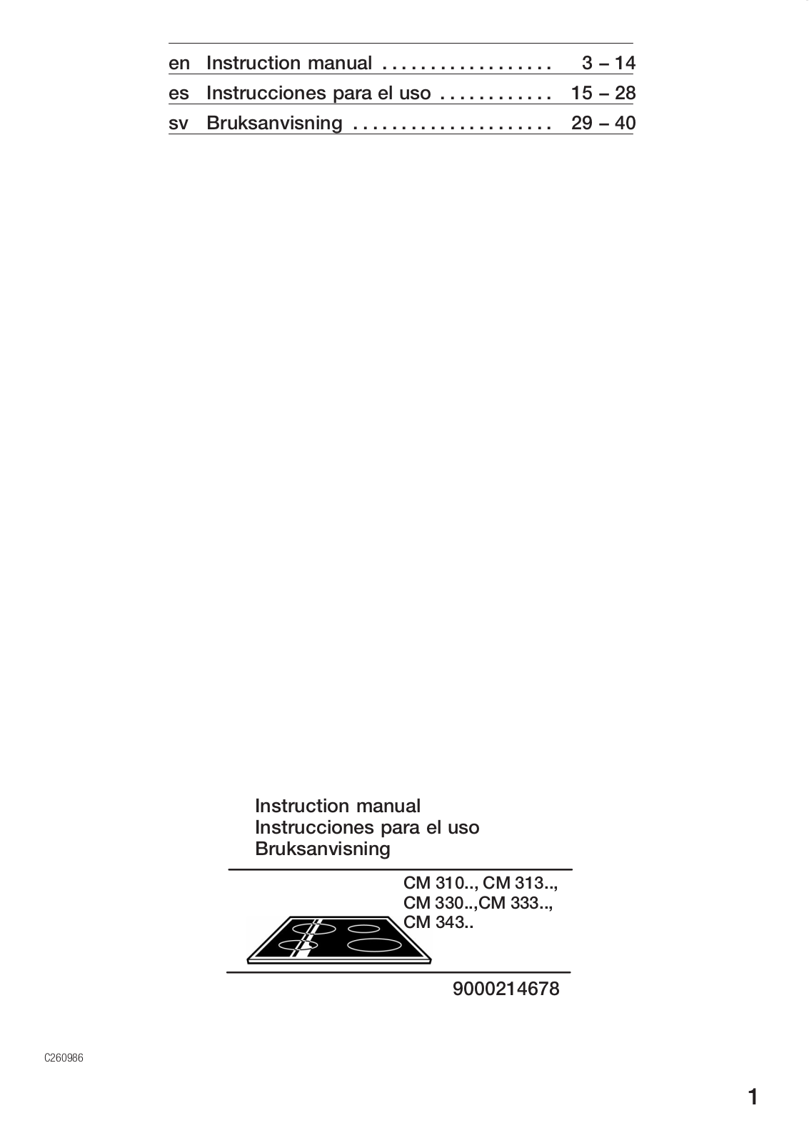 Siemens cm310, cm313, cm330, cm333, cm343 Instruction Manual