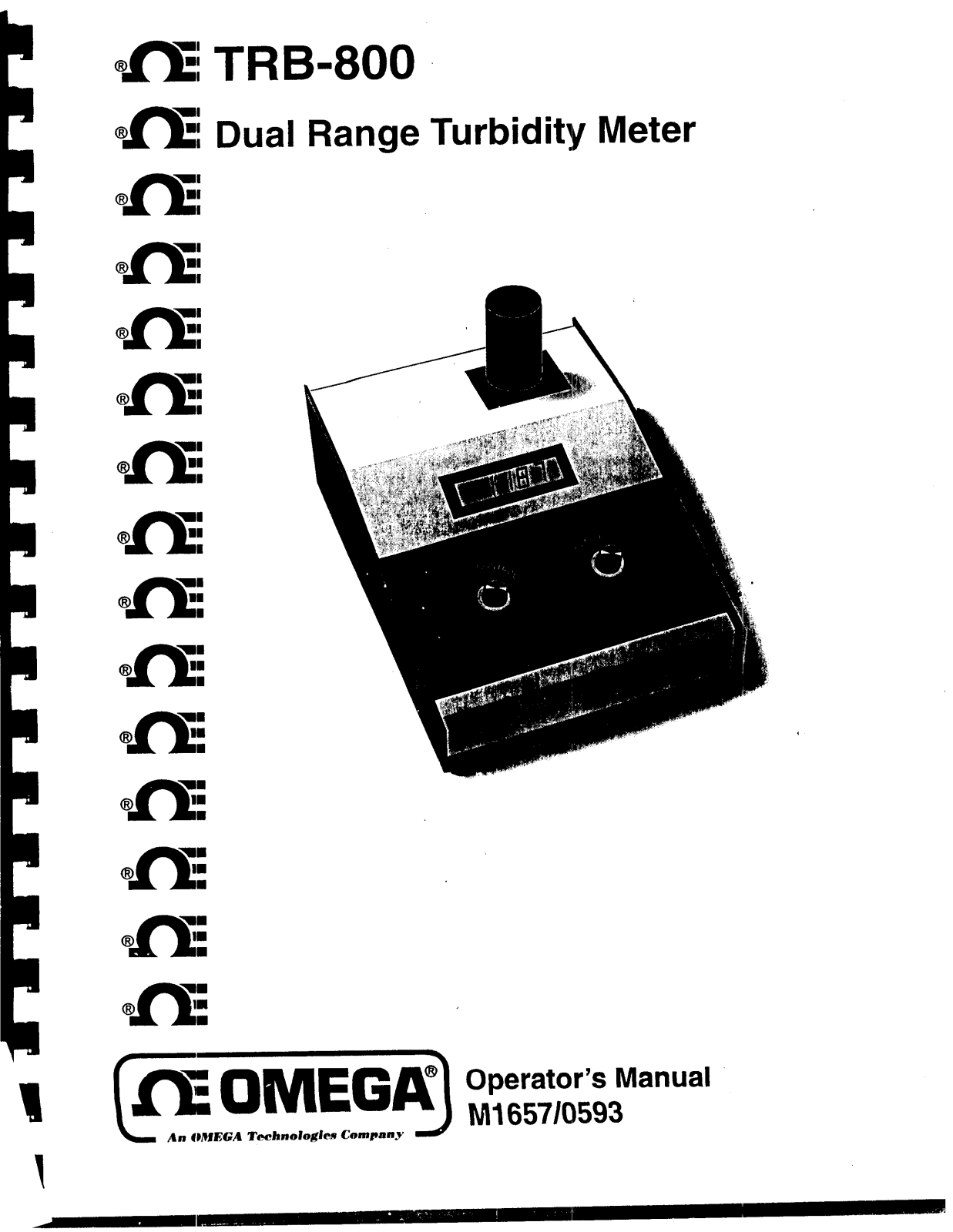 Omega Products TRB-800-0NTU Installation  Manual