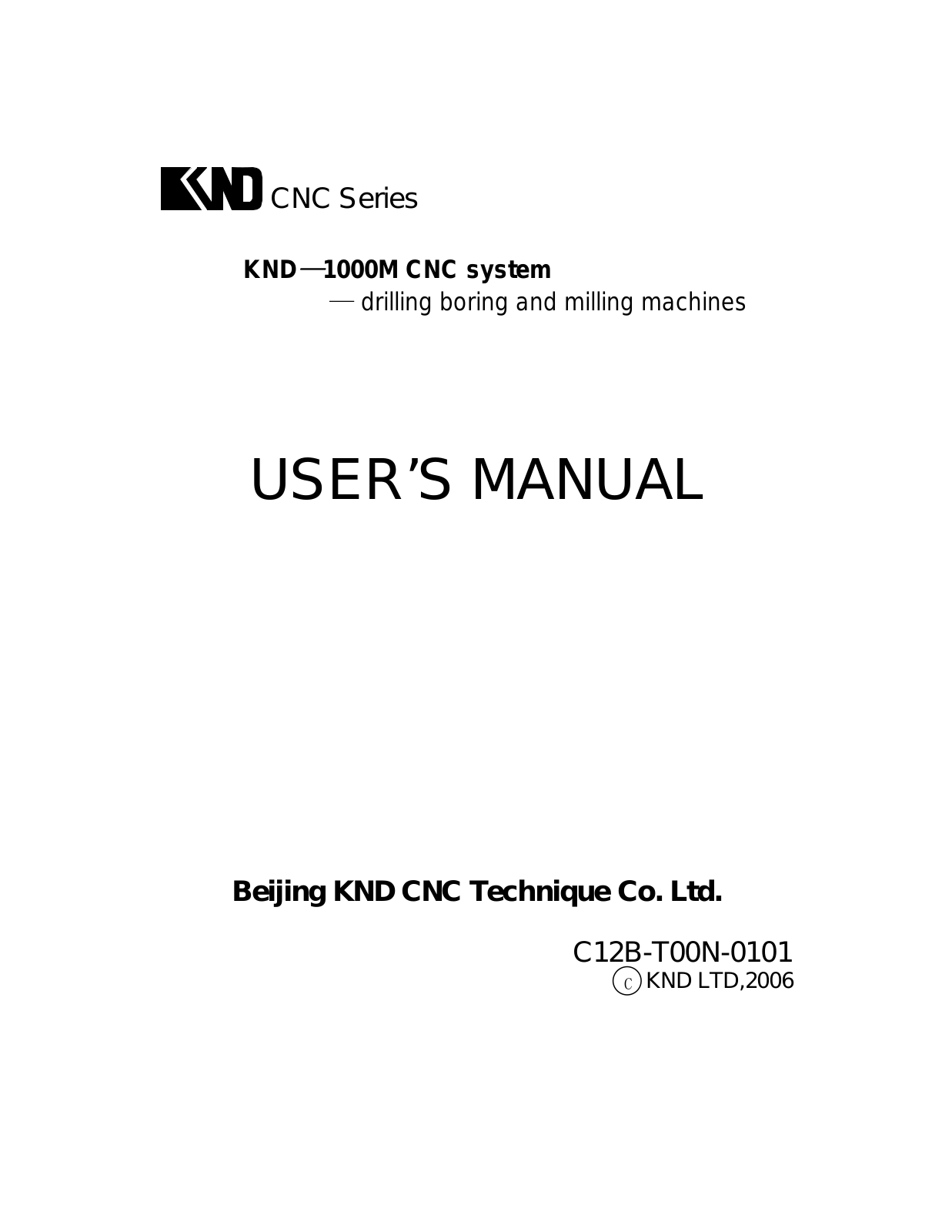 knd KND K1000M Users Manual