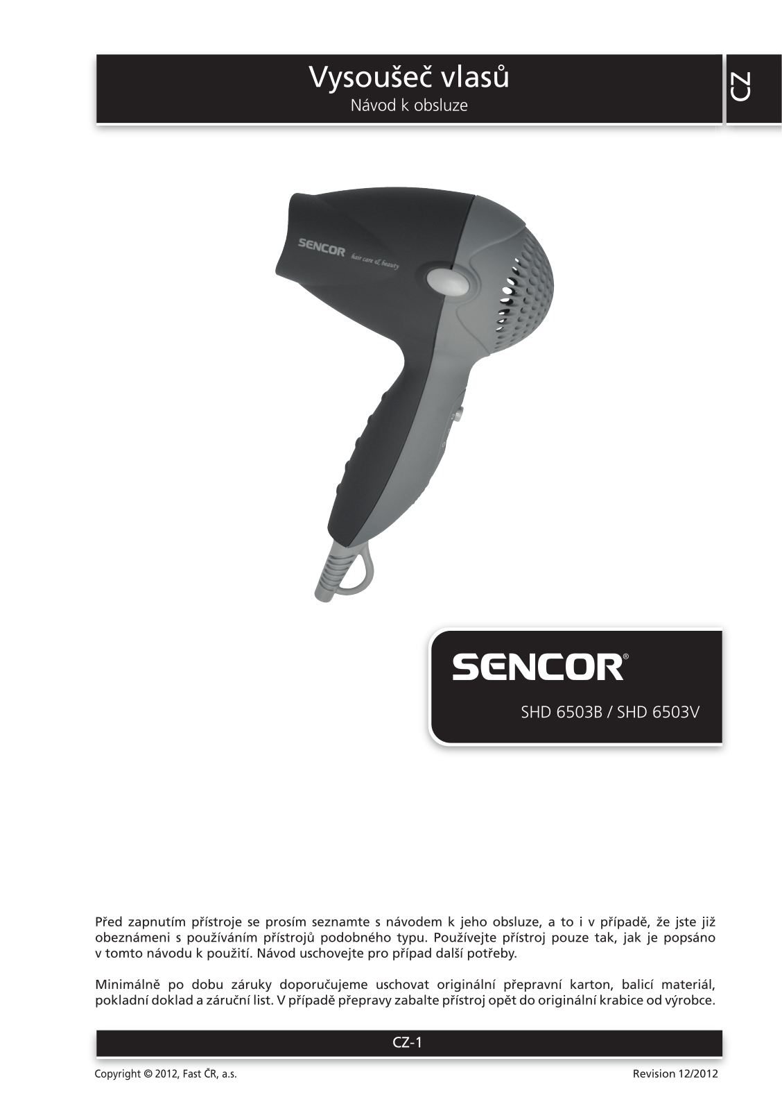 Sencor SHD 6503V User Manual - ManualMachine.com