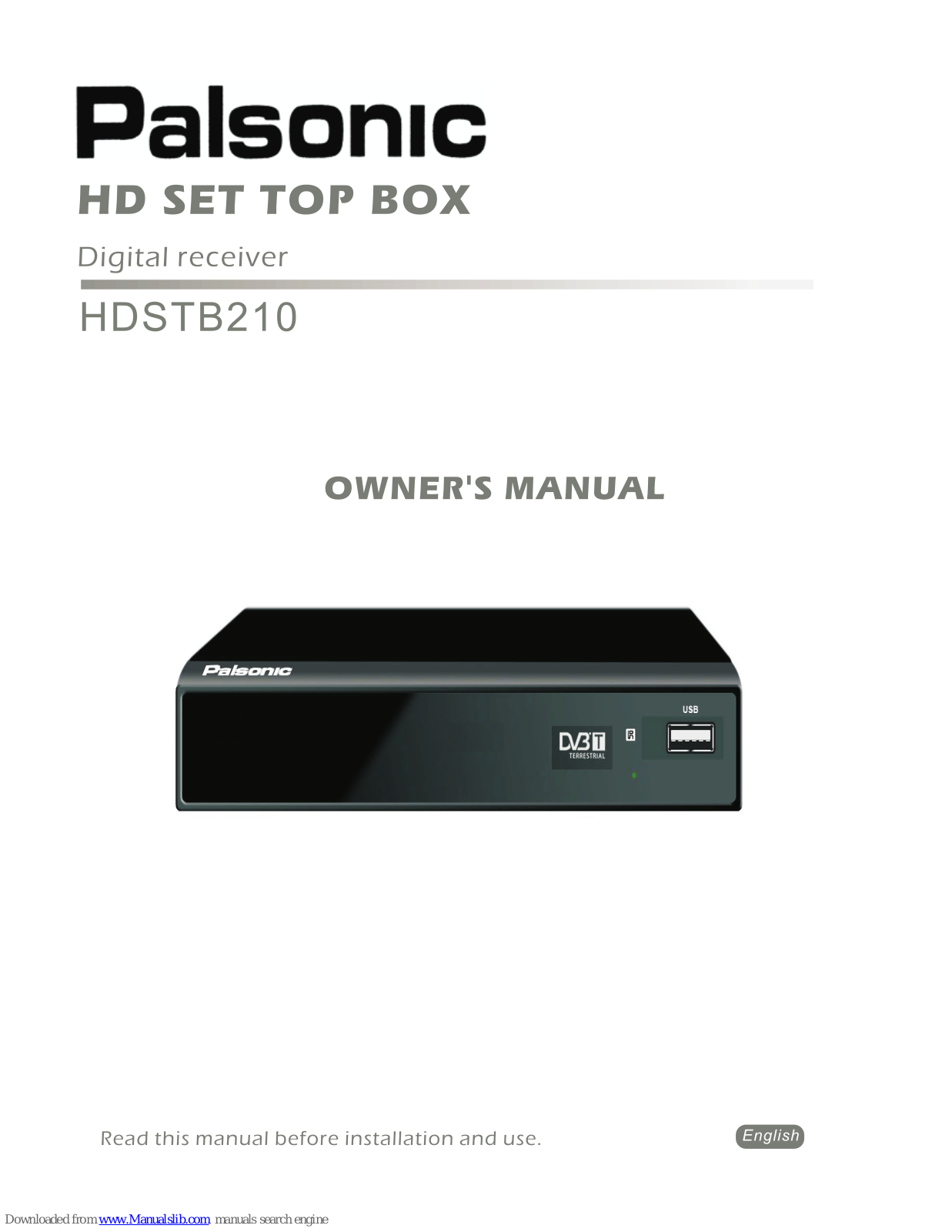 Palsonic HDSTB210 Owner's Manual