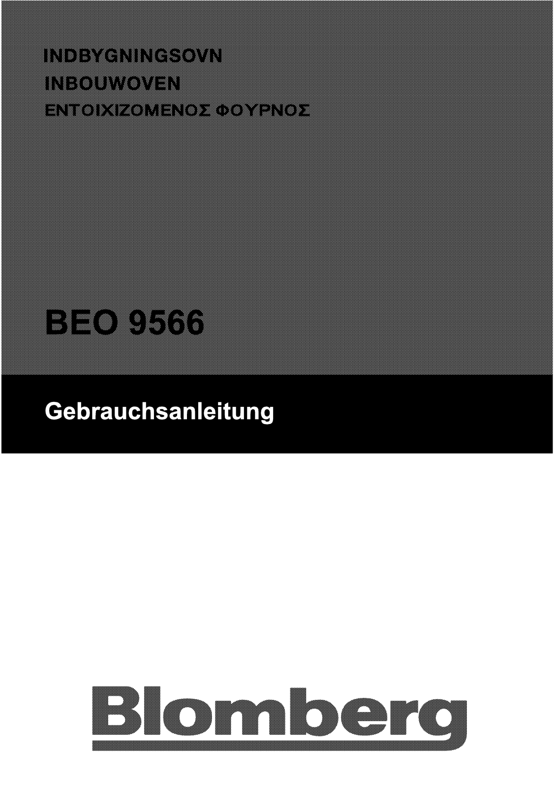 Blomberg BEO 9566 Z User Manual