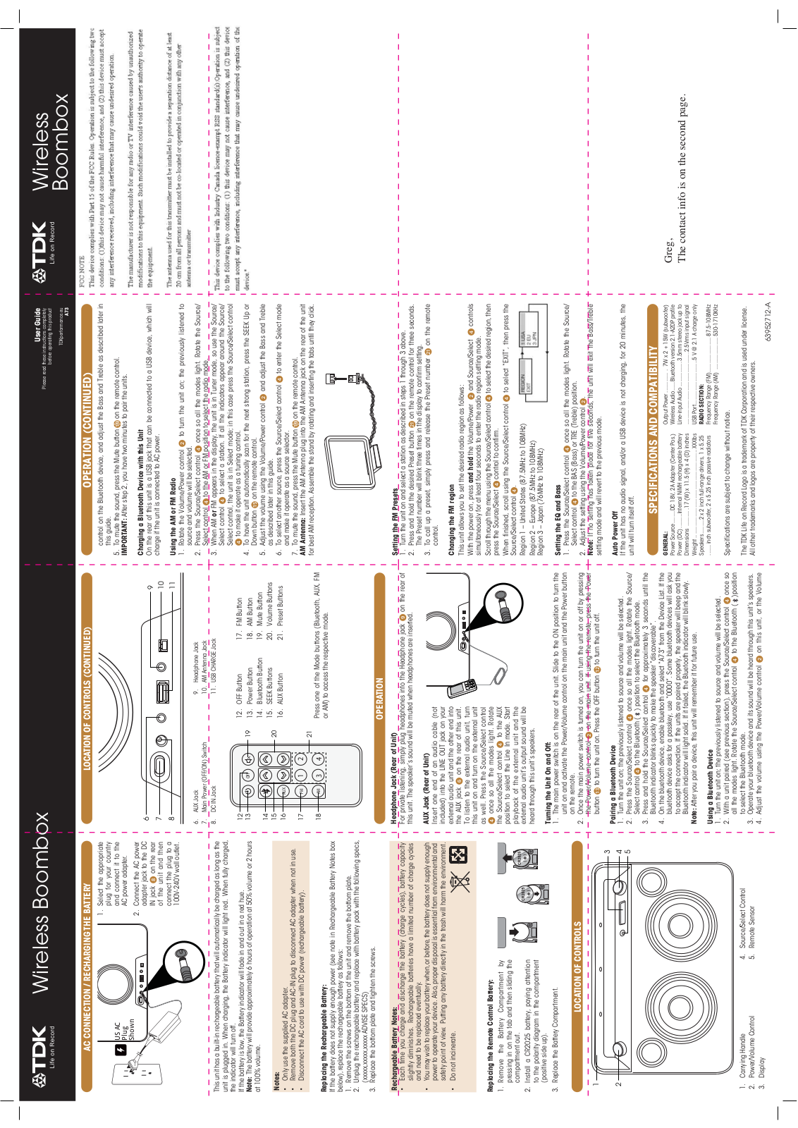 Imation TDKA73 Users Manual