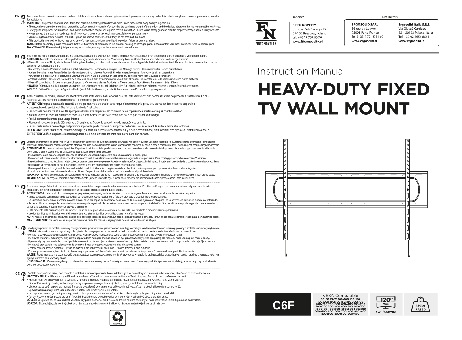 FIBER NOVELTY C6F User guide - ManualMachine.com