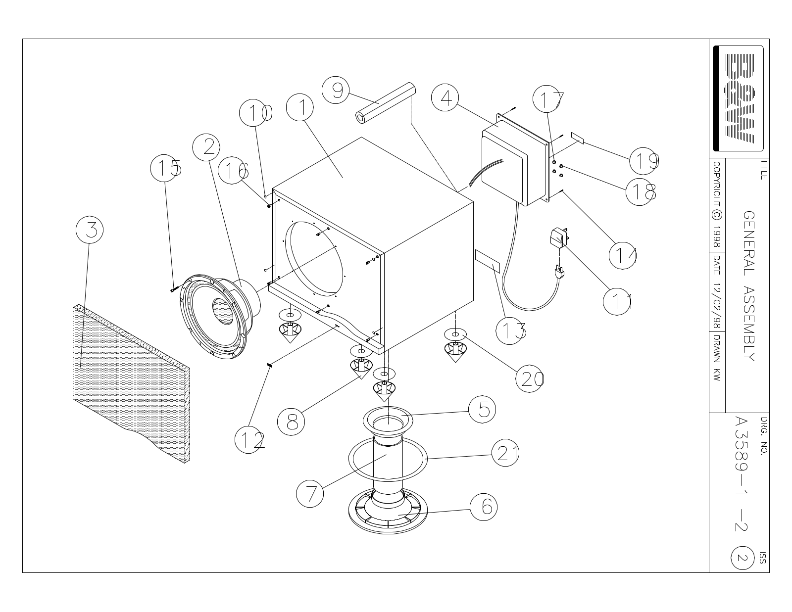 Bowers and Wilkins ASW-1000 Service manual