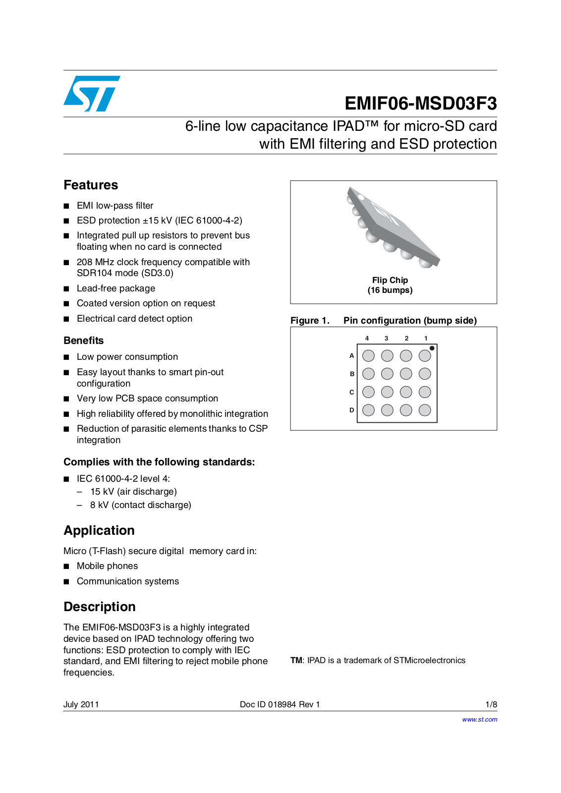 ST EMIF06-MSD03F3 User Manual