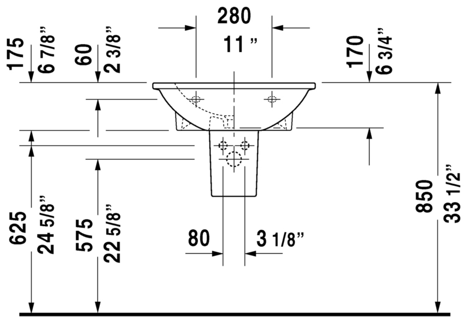 Duravit DRV1627 Dimensions - ManualMachine.com