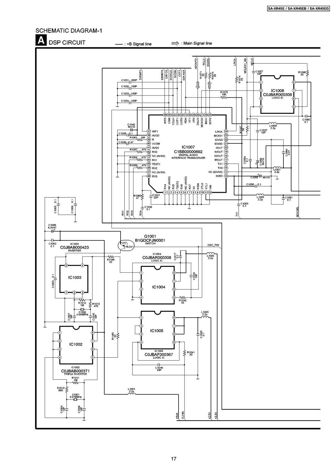 Panasonic SAXR-45-E Schematic