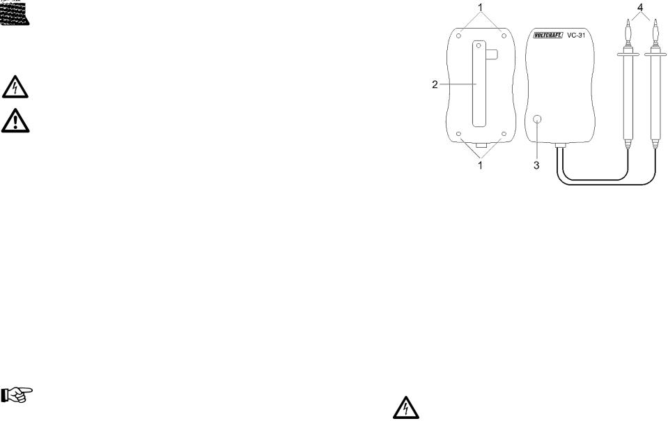 VOLTCRAFT VC-31 User guide