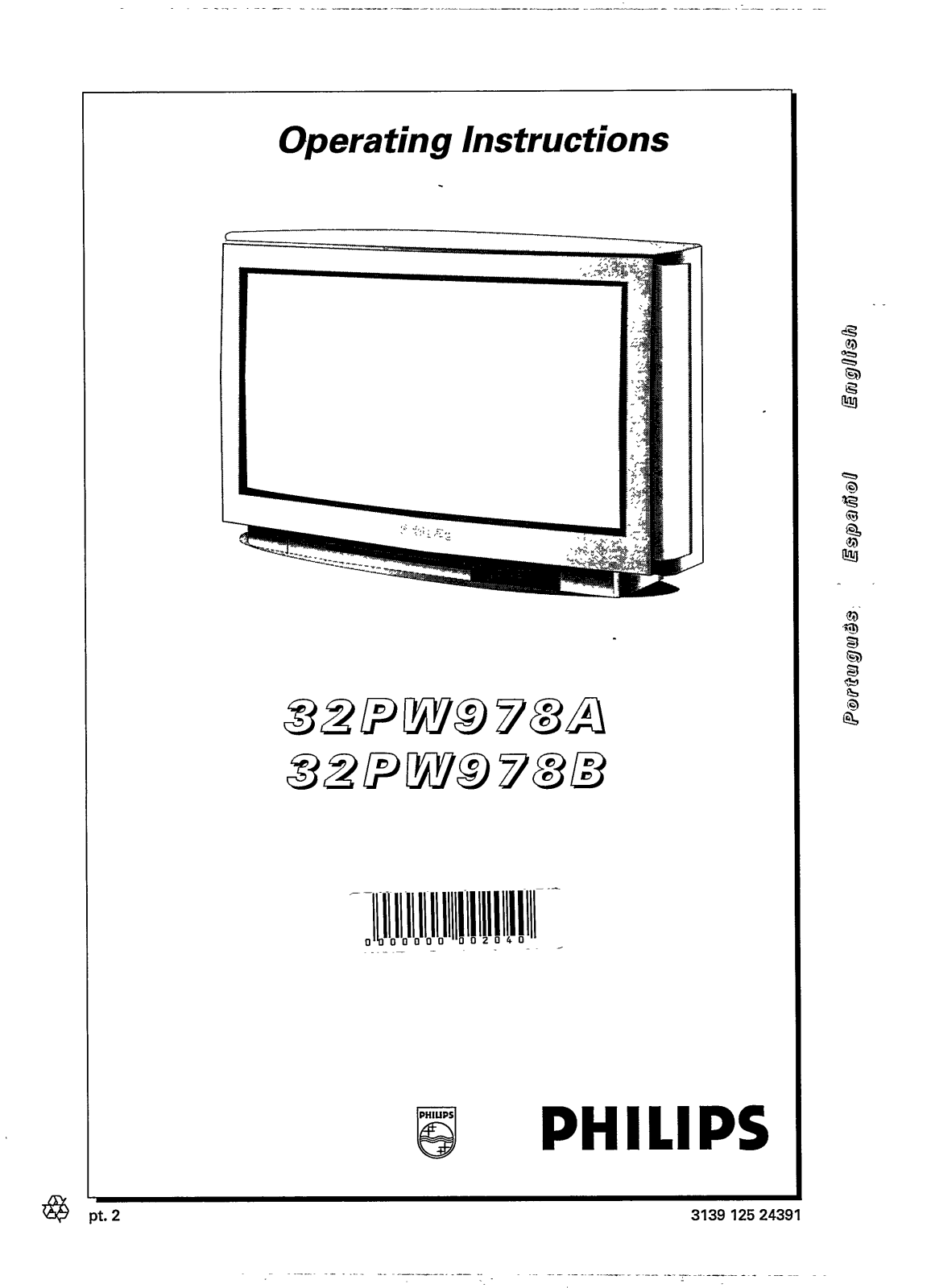 Philips 32PW978A, 32PW978B User Manual