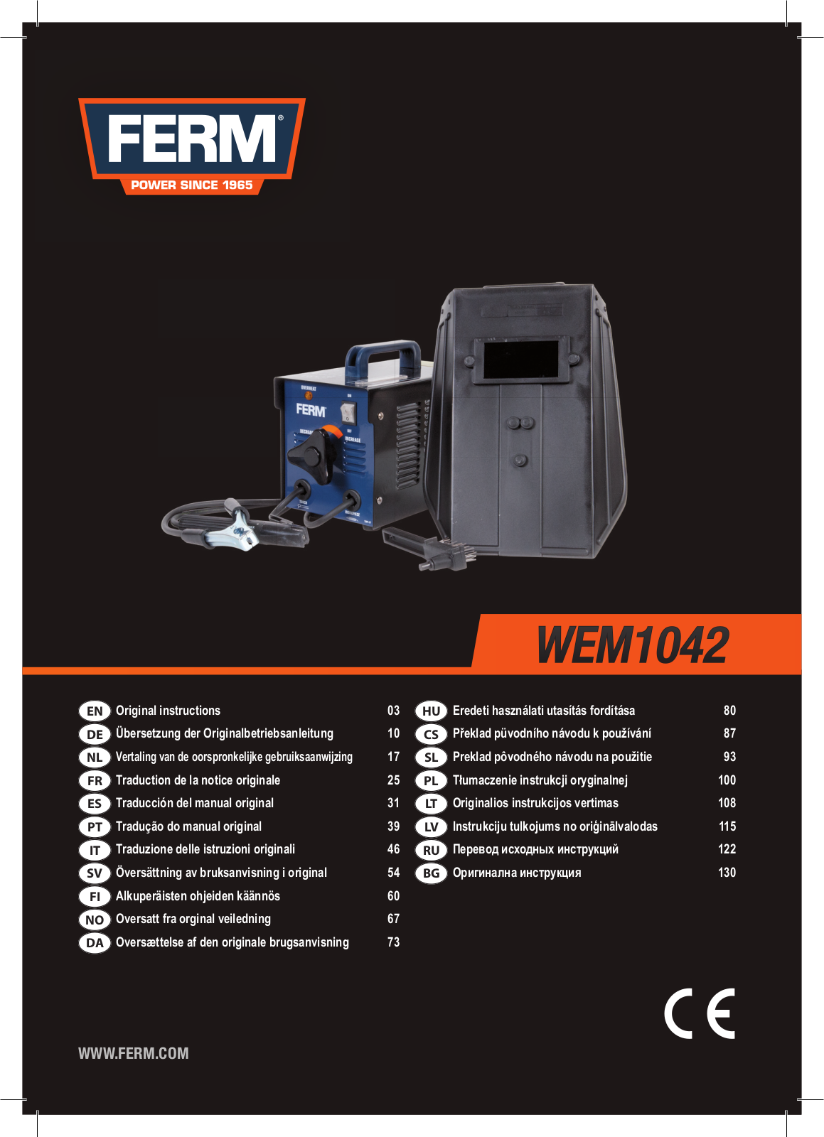 Ferm WEM1042 User manual