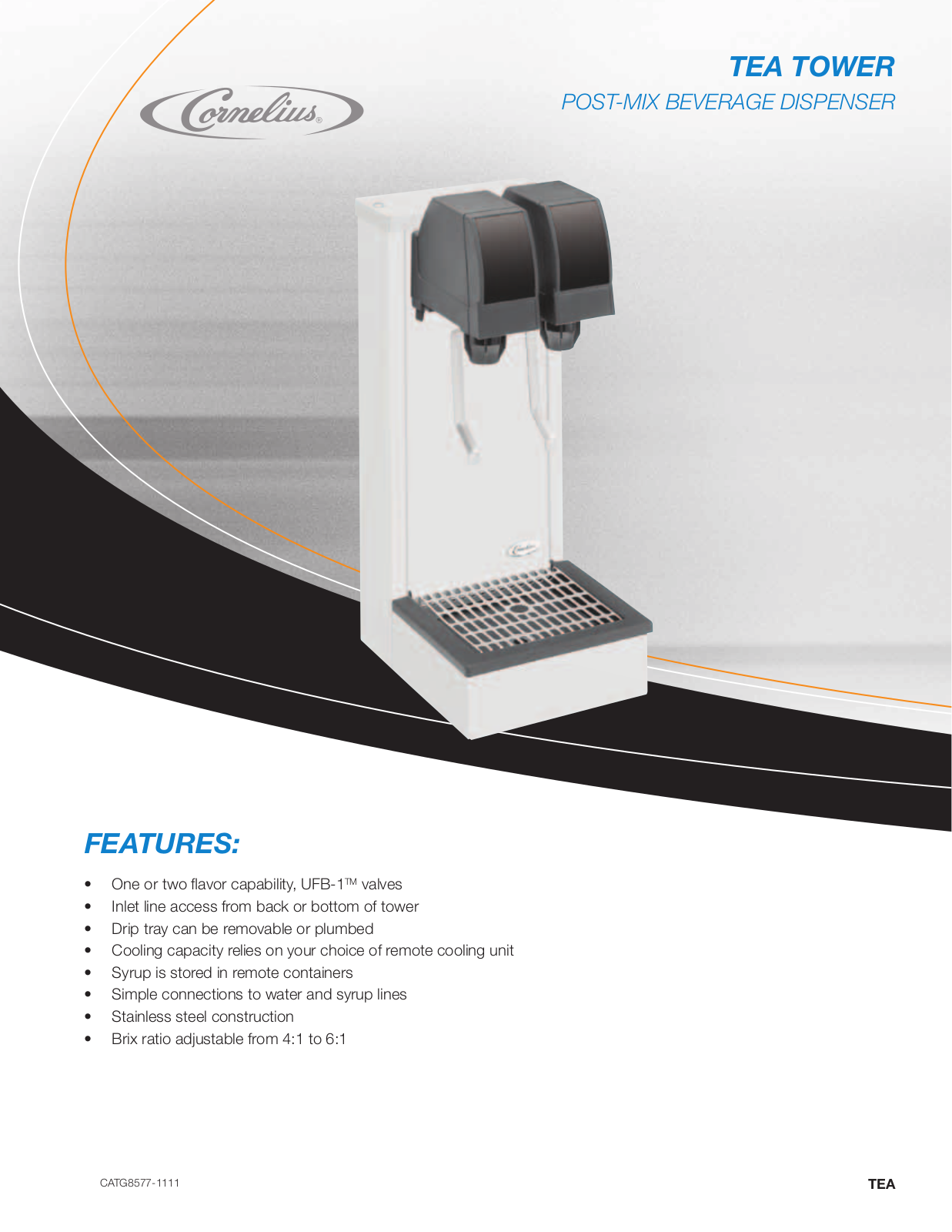 Cornelius TEA TOWER User Manual - ManualMachine.com