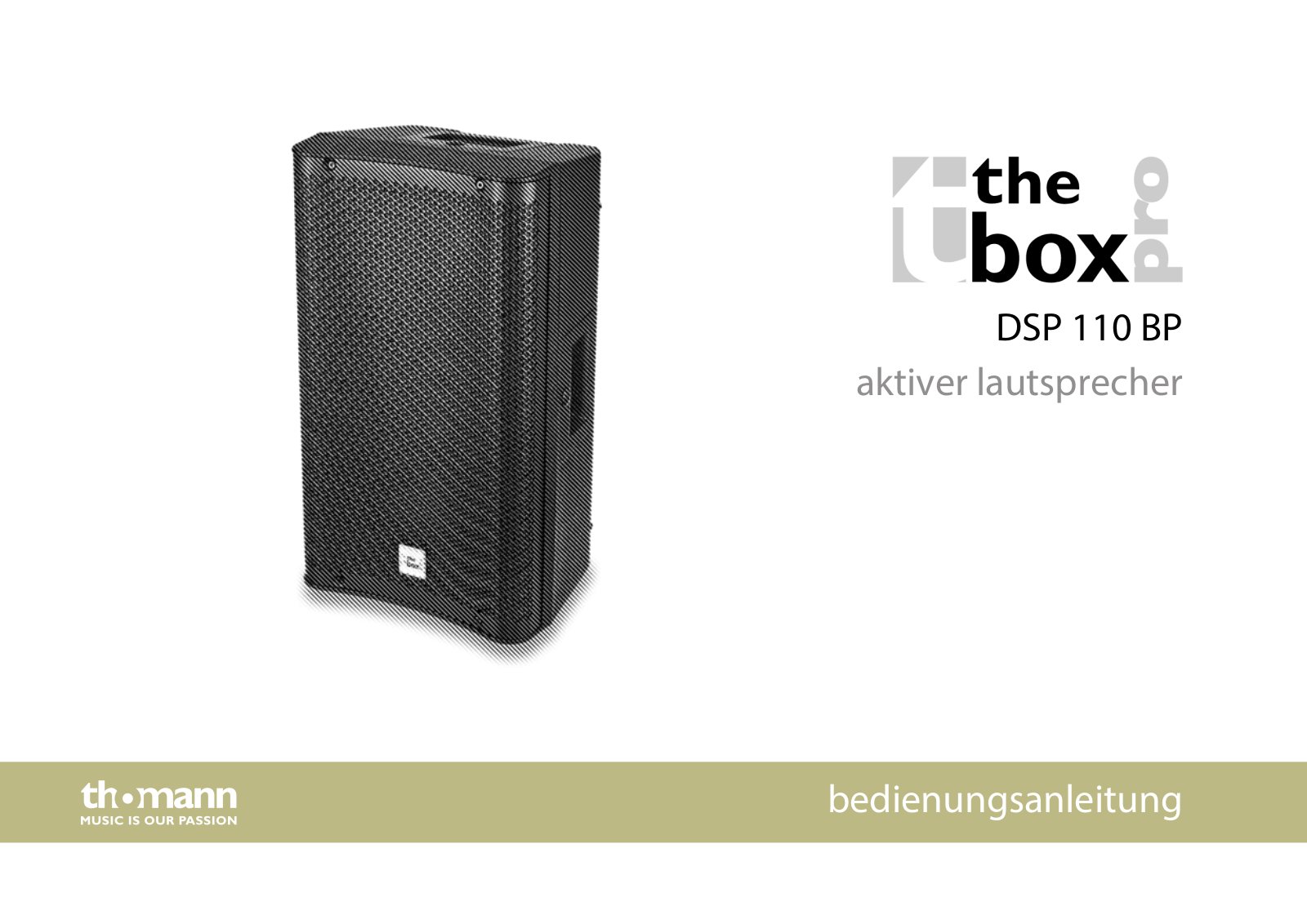 Thomann DSP 110 BP User Guide