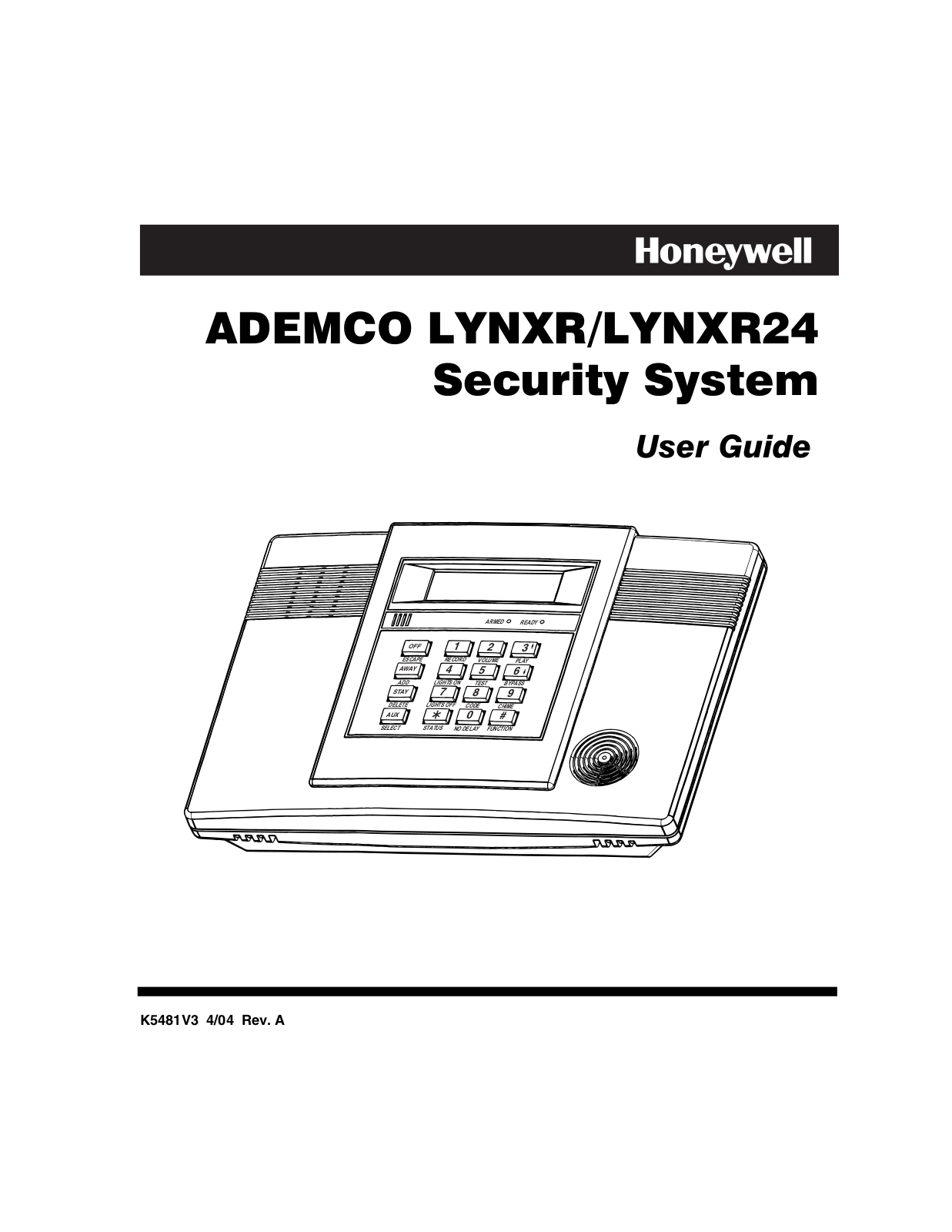 Honeywell LYNXR24, LYNXR User Manual