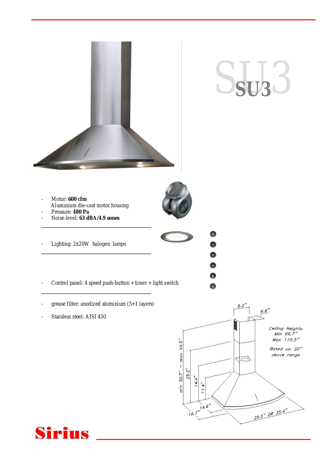 Sirius SU336 Data Sheet