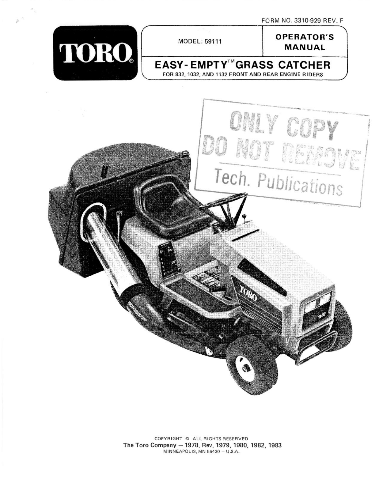 Toro 59111 Operator's Manual