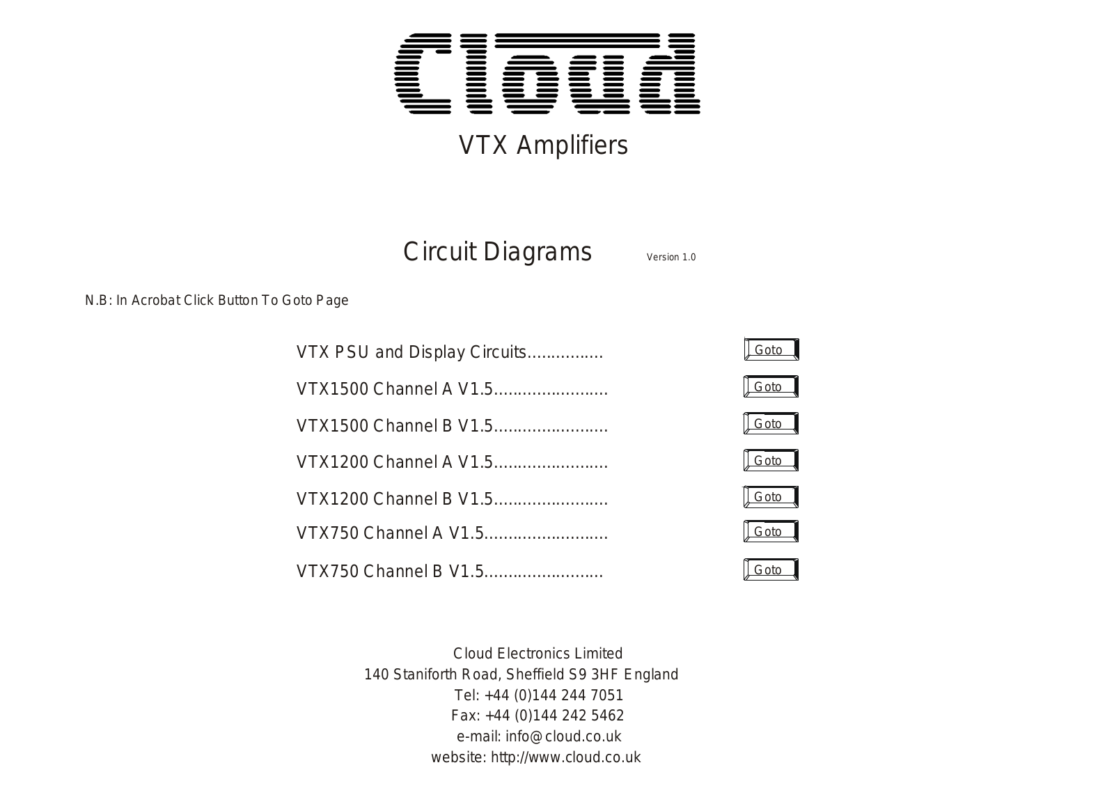 Cloud vtx750, vtx1200, vtx1500 schematic