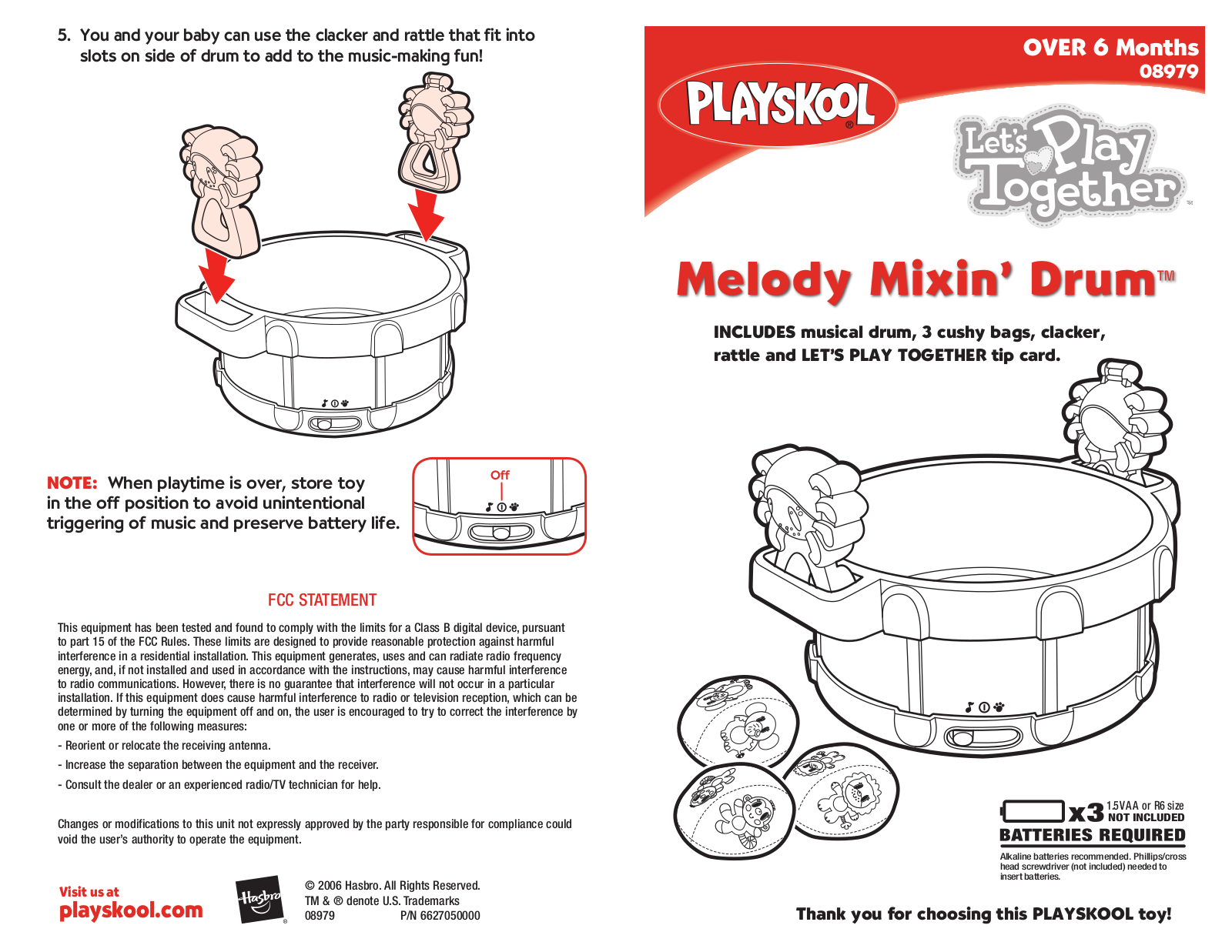 Playskool 8979 User Manual