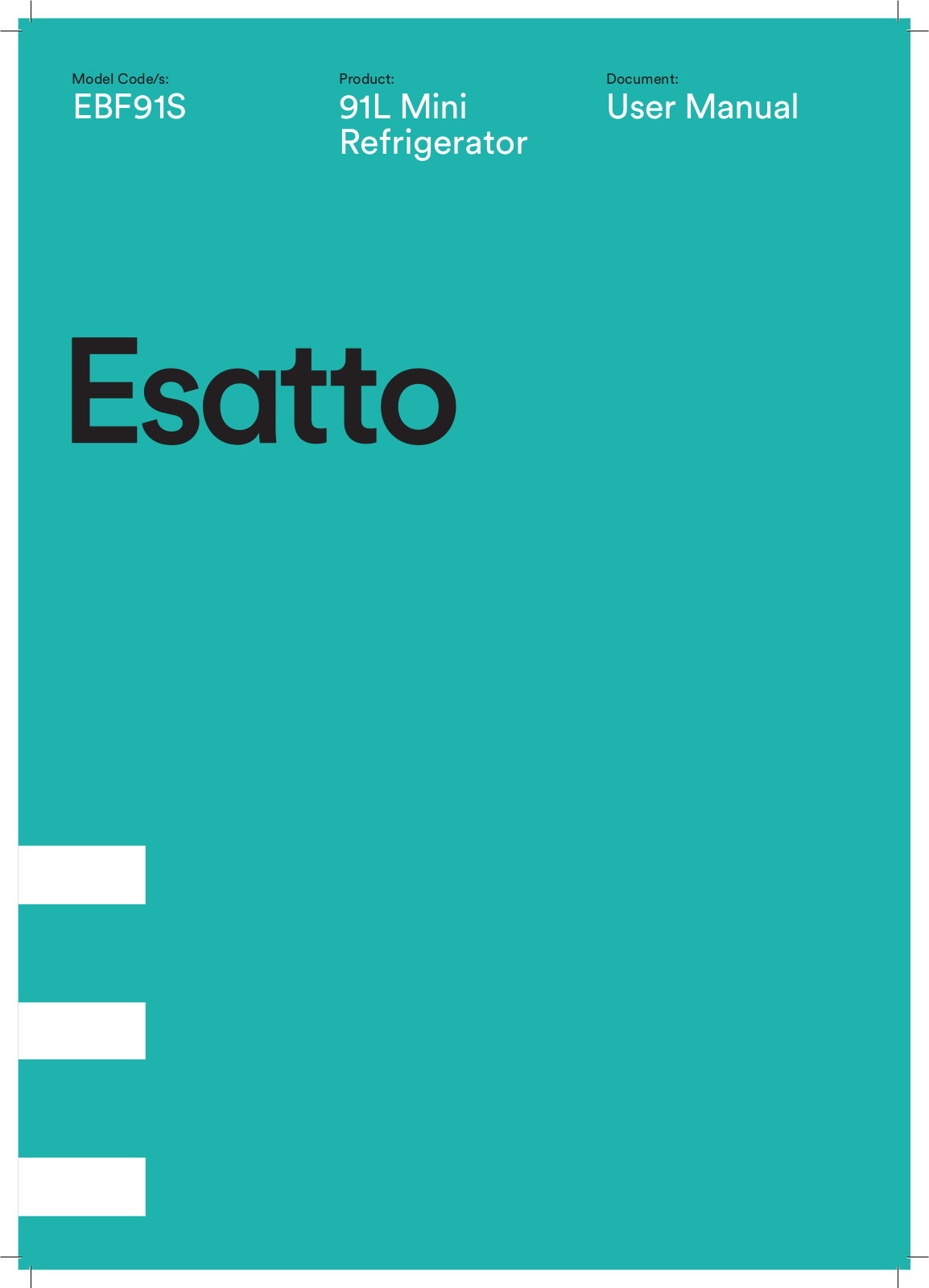 Esatto EBF91S User Manual