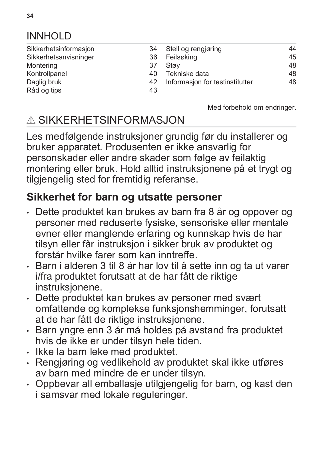 Smeg S8F174NF User manual