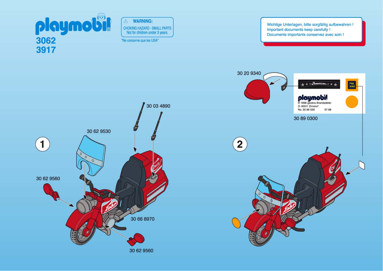 Playmobil 3062 Instructions