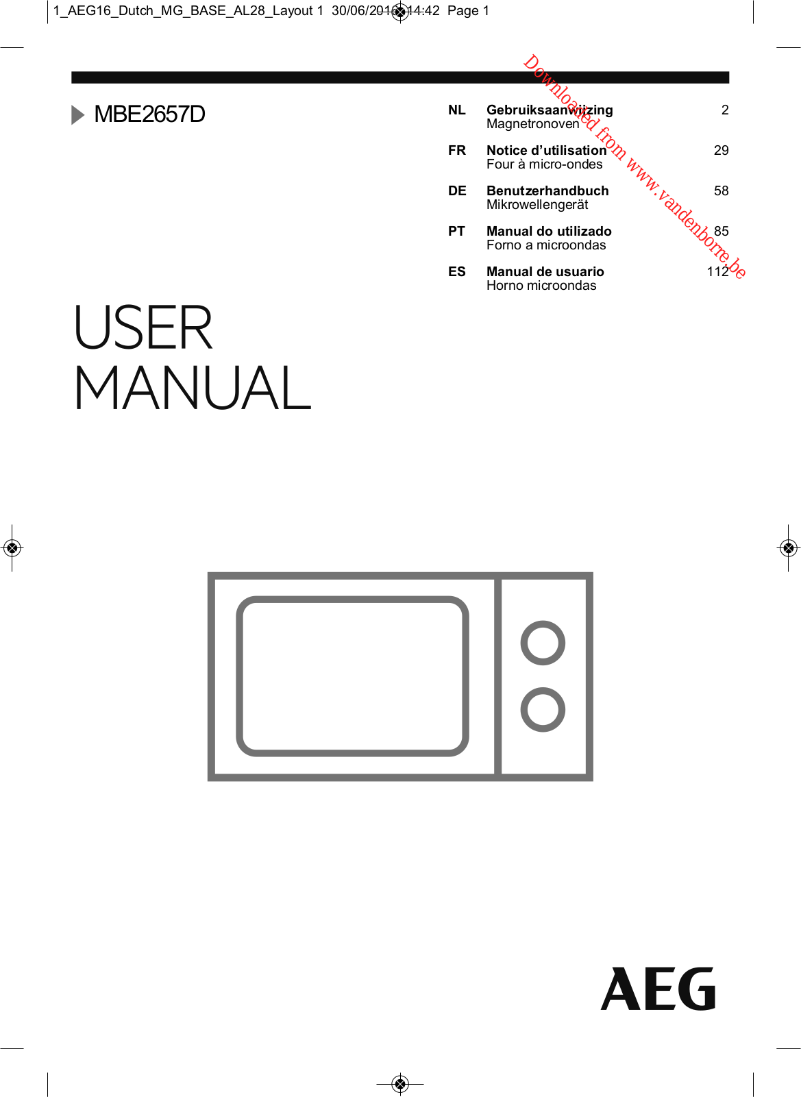 AEG MBE 2657 D-M User Manual