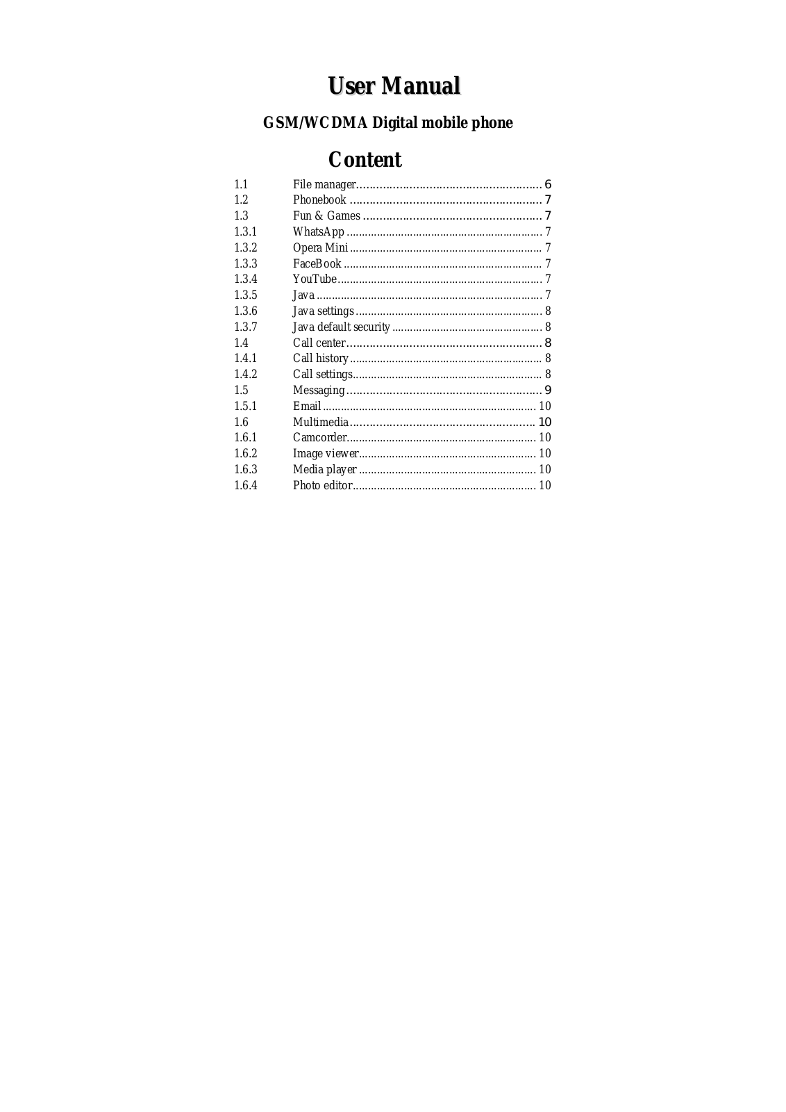 CLC E700 Users Manual