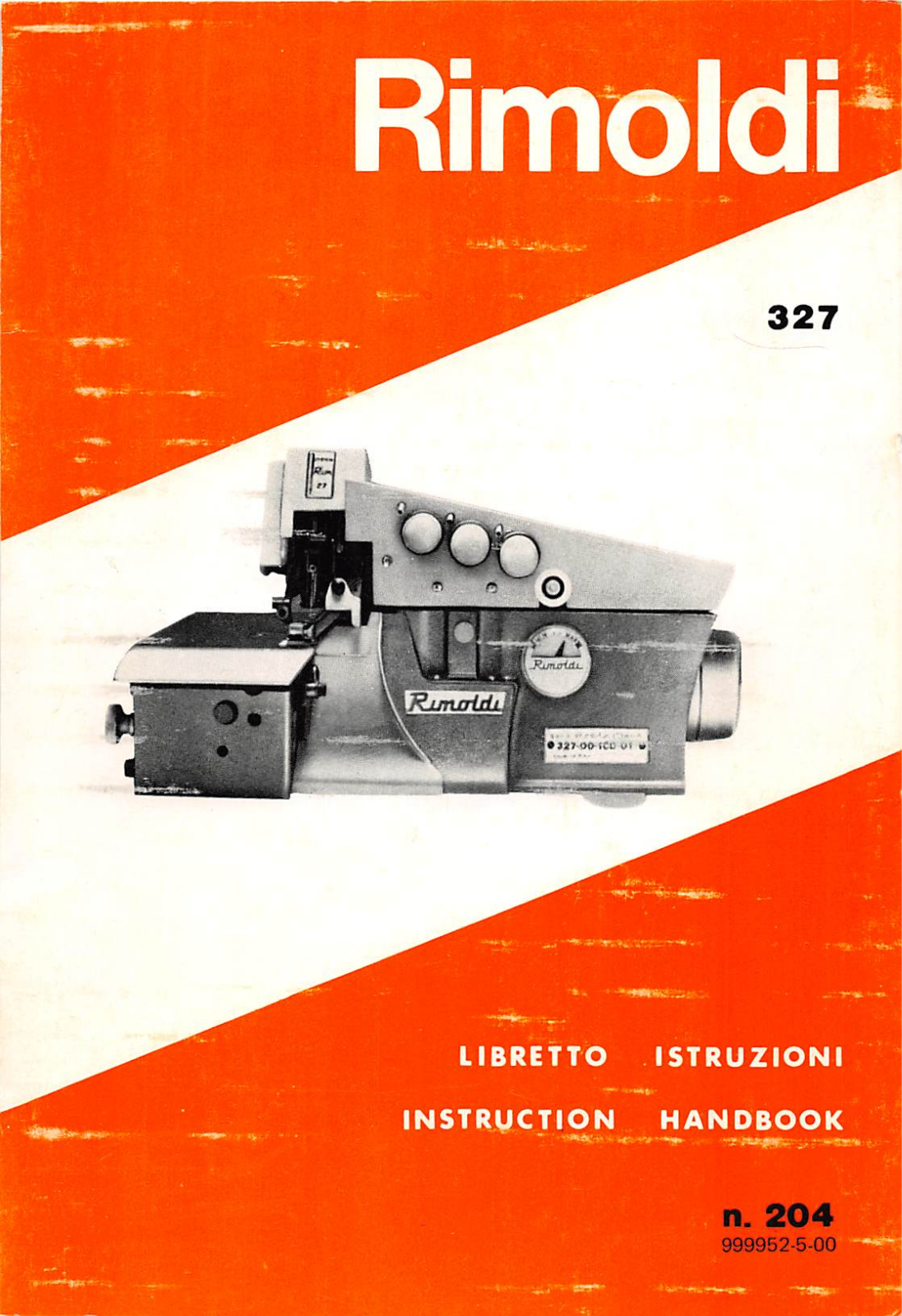 Rimoldi 327 Instruction Manual