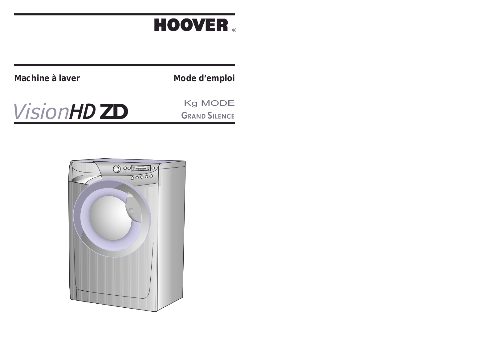 HOOVER VHD9163ZD, VHD9145, VHD 9153 ZD User Manual