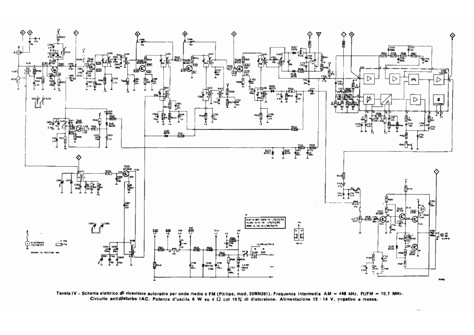 Philips 22rn351 schematic