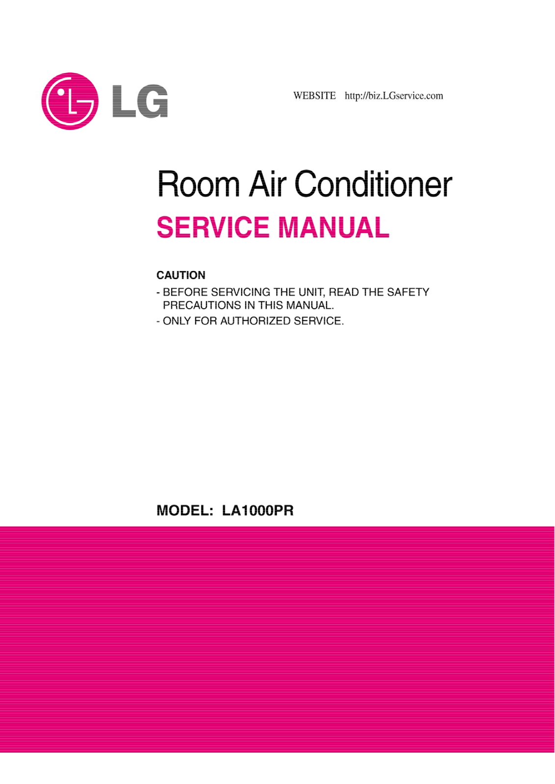 Lg La1000pr Service Manual