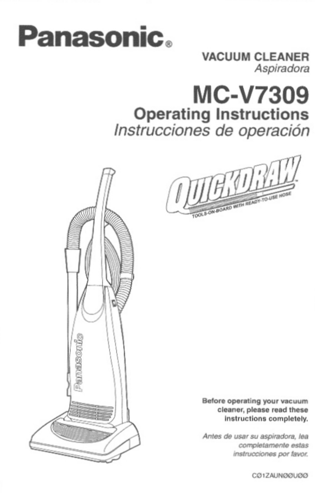 Panasonic MC-V7309 User Manual