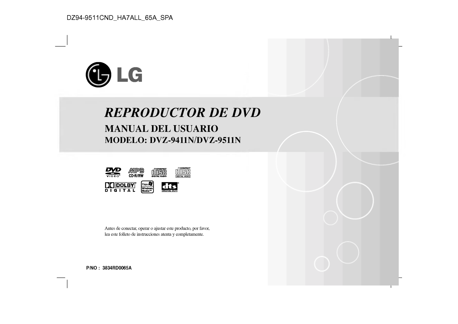 LG DZ9511CND User Guide