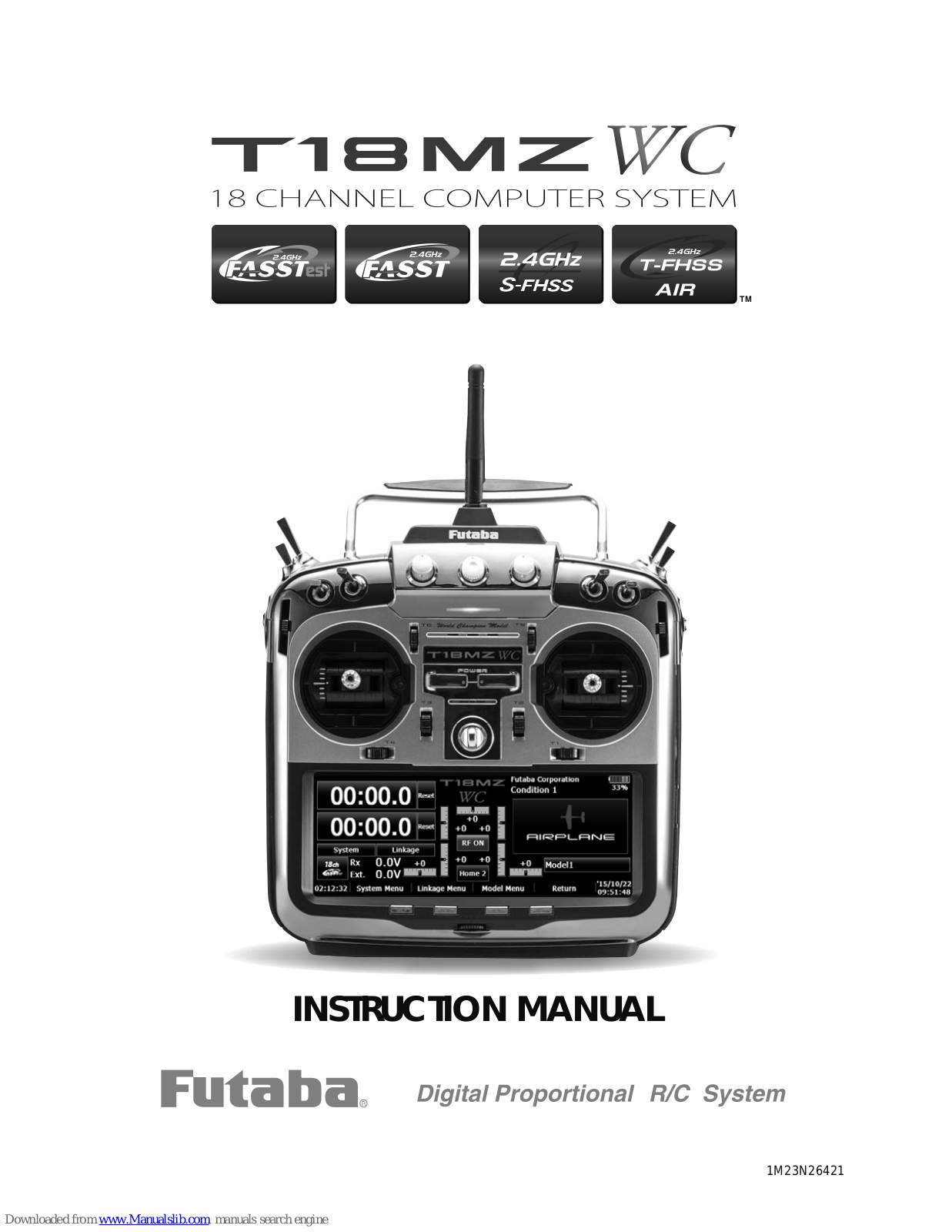 FUTABA T18MZ WC Instruction Manual