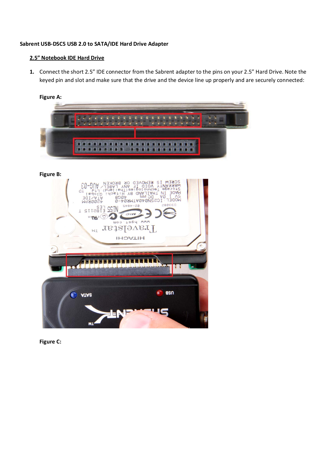 Sabrent USBDSC5 User Manual